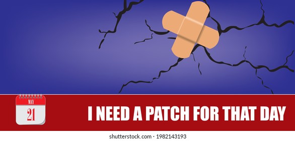 Card for event may day I Need A Patch For That Day