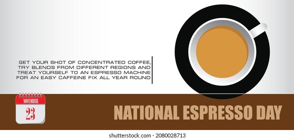 Card for event November day National Espresso Day