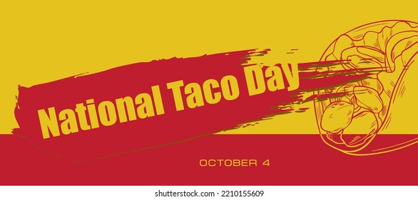 Card for event October day - National Taco Day