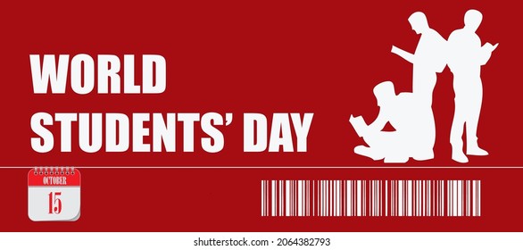 Card For Event October Day World Students Day