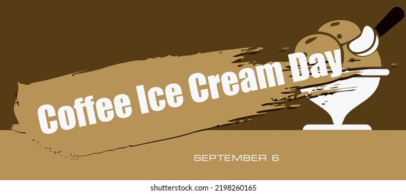 Card for event September day - Coffee Ice Cream Day