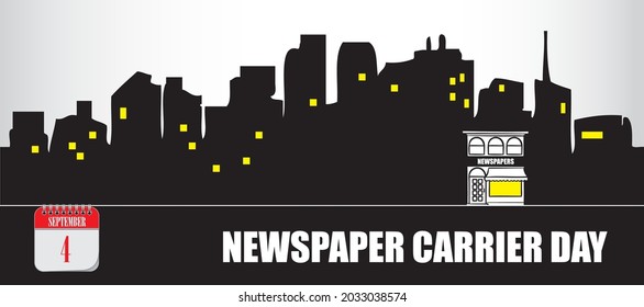 Card For Event September Day Newspaper Carrier Day