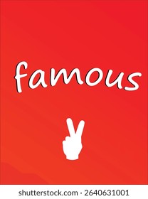 A card with a famous word written on it
