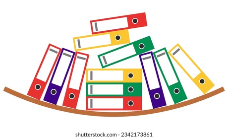 Card file on the shelf, concept bureaucracy