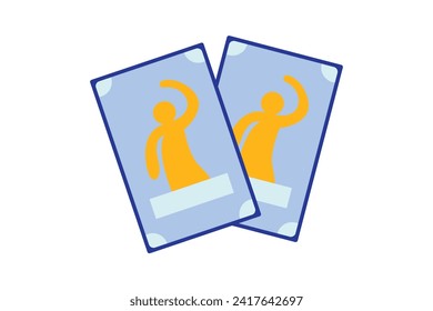 Card Flat Fortune Sticker Design