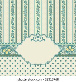 A card with a floral