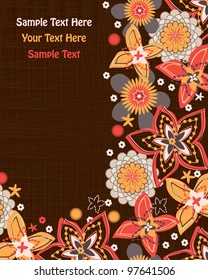 Card With Floral Design