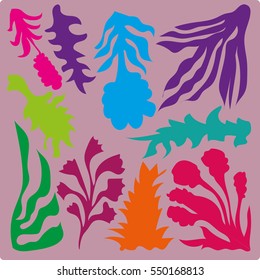 Card with floral pattern and hand drawn style texture. Design for poster, card, invitation, placard, brochure. Vector