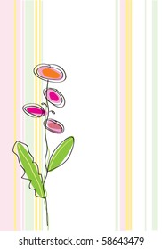 card with flower