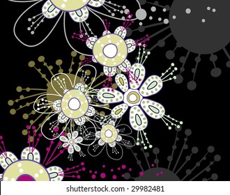 Card with flower design