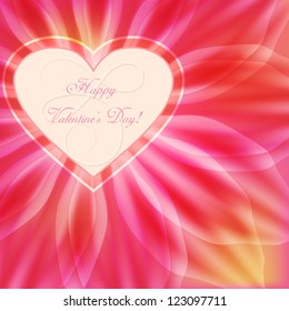 Card with flower and heart