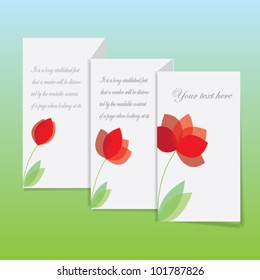 Card with flowers