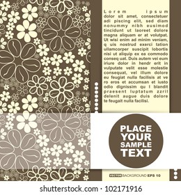 Card with flowers