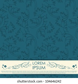 Card with flowers