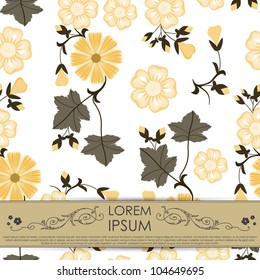 Card with flowers