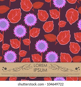 Card with flowers