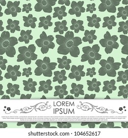 Card with flowers