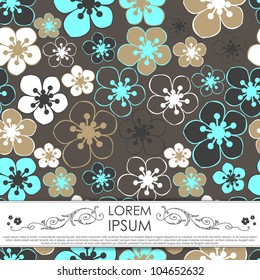 Card with flowers