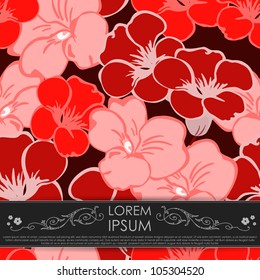 Card with flowers