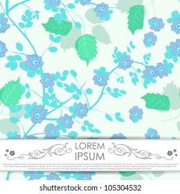 Card with flowers