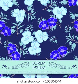 Card with flowers