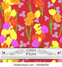 Card with flowers
