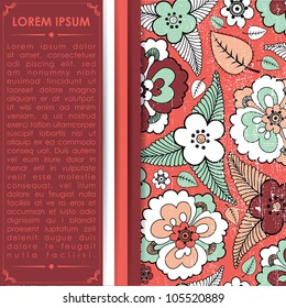 Card with flowers