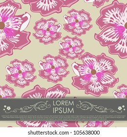 Card with flowers