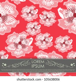 Card with flowers
