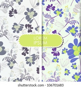 Card with flowers