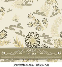 Card with flowers