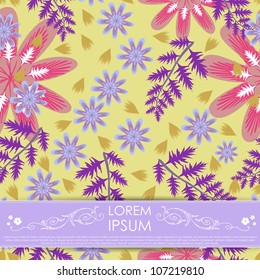Card with flowers