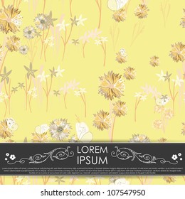 Card with flowers