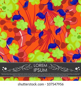 Card with flowers