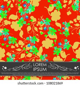 Card with flowers