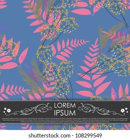 Card with flowers