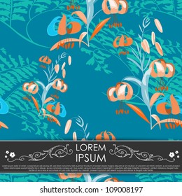 Card with flowers