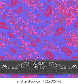 Card with flowers