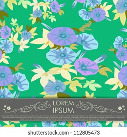 Card with flowers