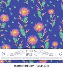 Card with flowers