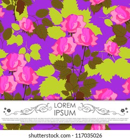 Card with flowers