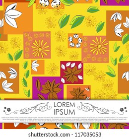 Card with flowers