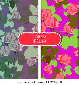Card with flowers