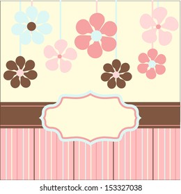 card with flowers