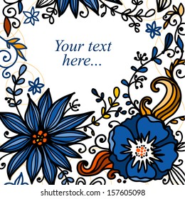 Card with flowers