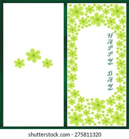 card with flowers