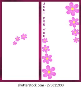 card with flowers