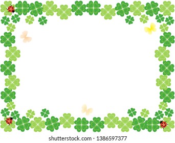 It is a card of four-leaf clover.