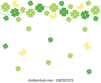 It is a card of four-leaf clover.
