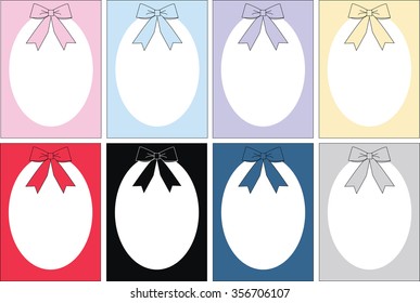 card frame border tag label